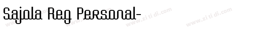 Sajola Reg Personal字体转换